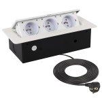 KOMBIBOX Z PRZEWODEM I WTYCZKĄ  BIAŁY